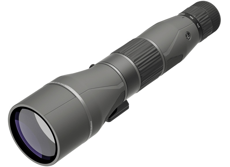 Compact gray telescope with adjustable zoom lens