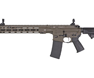 Modern tactical rifle with customizable features.