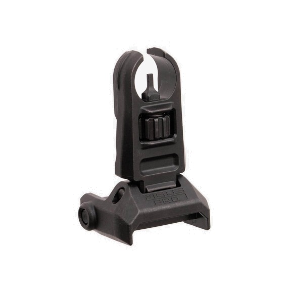 Black gun sight front elevation adjustable accessory.