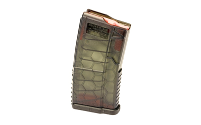 Transparent magazine for firearm ammunition
