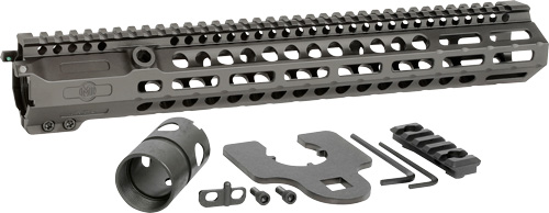 Black rail system for firearm accessories and attachments