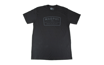 Black t-shirt with Magpul logo design.