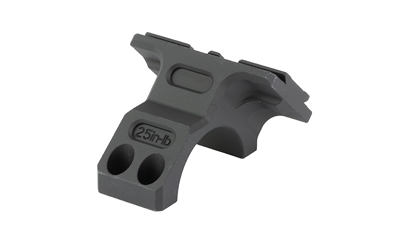 Gray mounting bracket for equipment attachment.