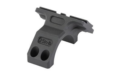Gray firearm accessory mount with two slots