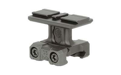 Accessory mount for firearms with attachment slots.