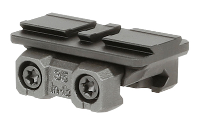 Black tactical rail mount accessory for firearms