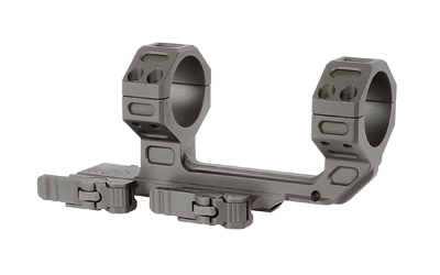 Gray mounting bracket for optical devices.