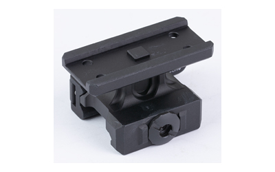 Black mounting bracket for firearms accessories.