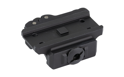 Black accessory mount for firearms