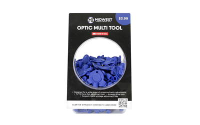 Blue optic multi tool packaging and accessories.