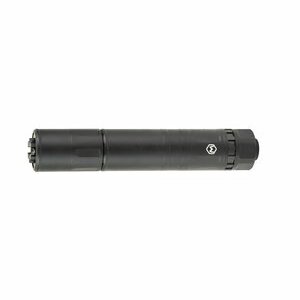 Compact black flashlight with textured grip.