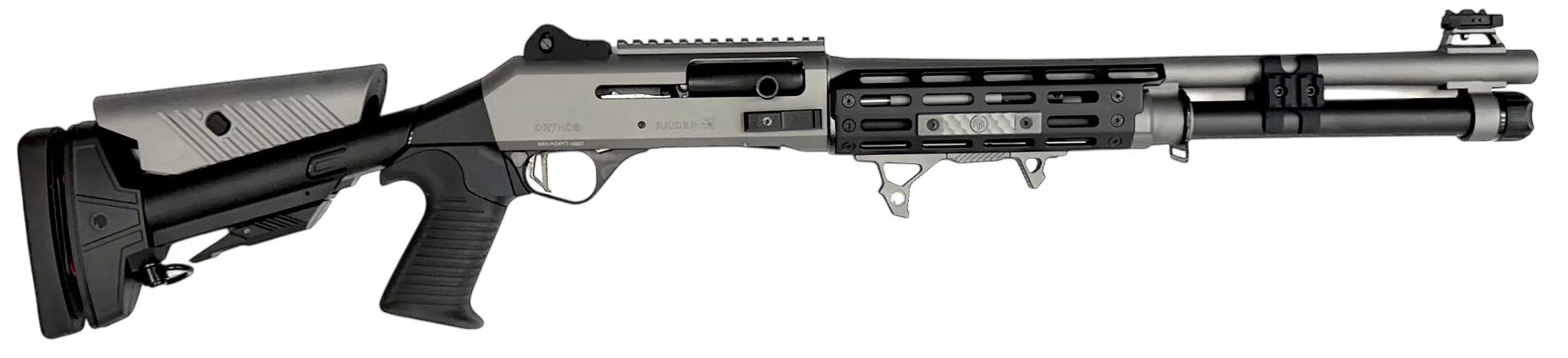 Side view of a tactical firearm