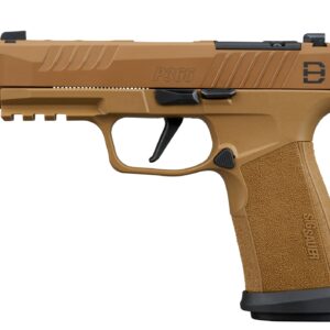 Sig Sauer P365 pistol in FDE finish.