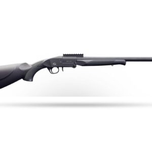 Side profile of a black rifle