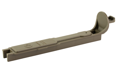 Gray plastic tool with handle and hook