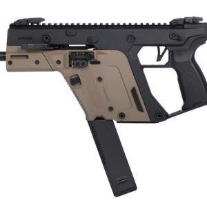 KRISS Vector firearm in tan and black color.