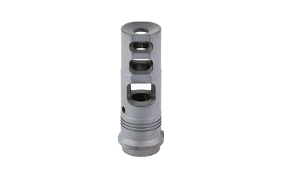 Gray muzzle brake with multiple ports and openings