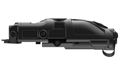 Black gaming controller profile view