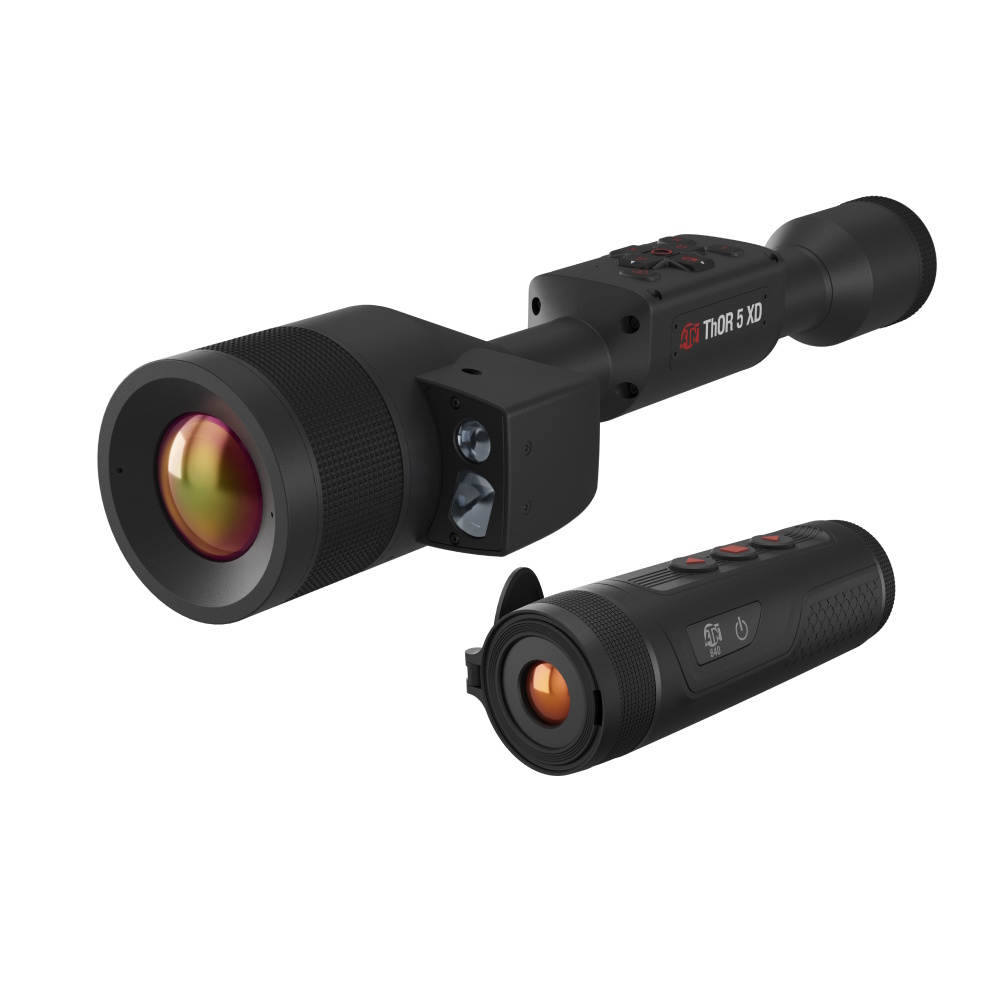 Thermal imaging scope with detachable display unit.