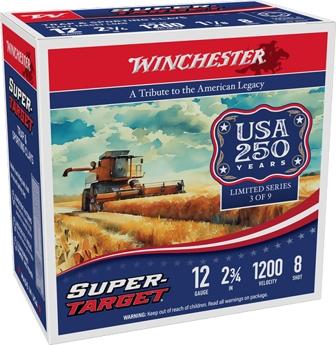 Winchester Super-Target ammo box celebrating USA's 250 years