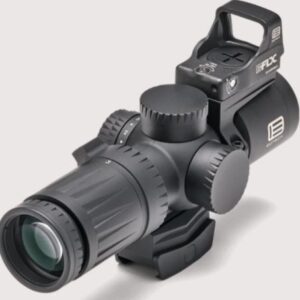 Close-up of a tactical rifle scope