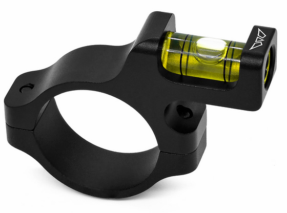 Black mounted level for precise alignment