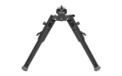 Adjustable black tripod with folding legs