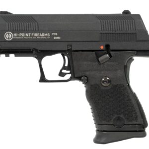 Black Hi-Point YC9 9mm handgun side view.