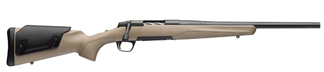 Side view of a modern hunting rifle