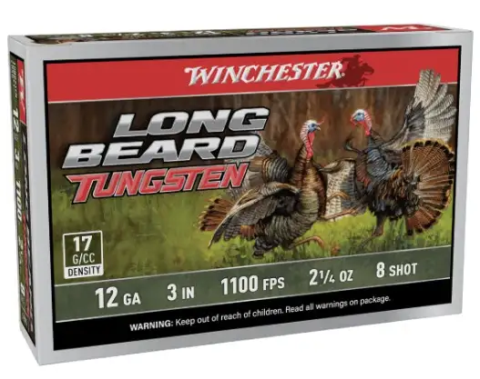 Winchester Long Beard Tungsten turkey shotshell box.