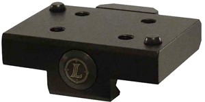 Black metal mounting plate with attachment holes