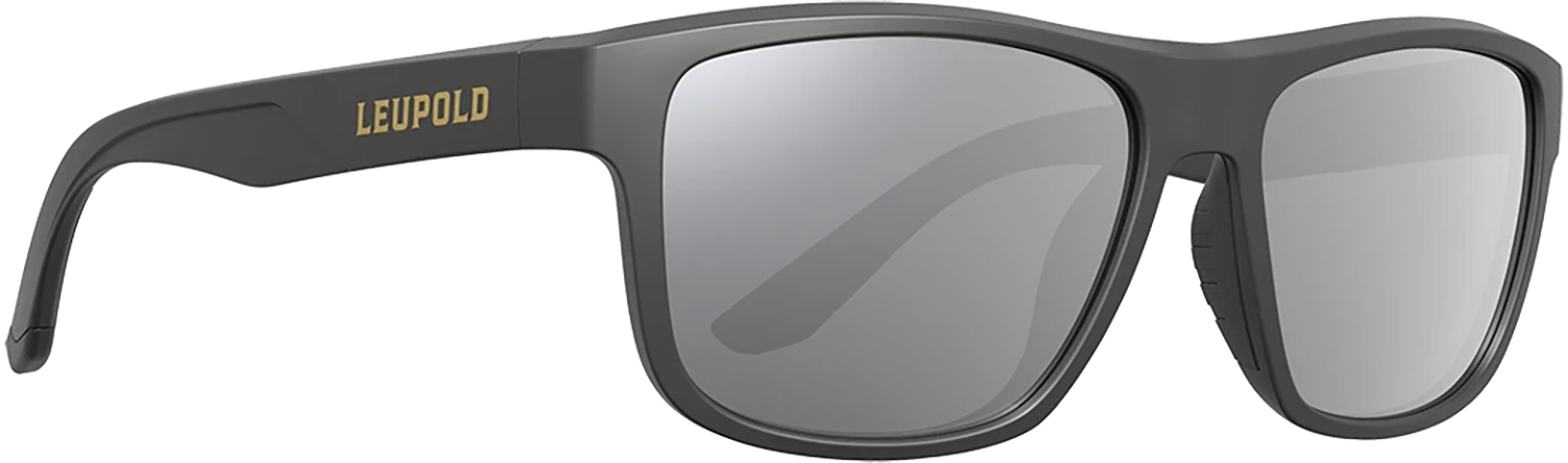 Leupold sunglasses with gray frames and lenses.
