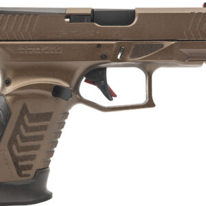 Bronze toned Derya 9mm pistol side view