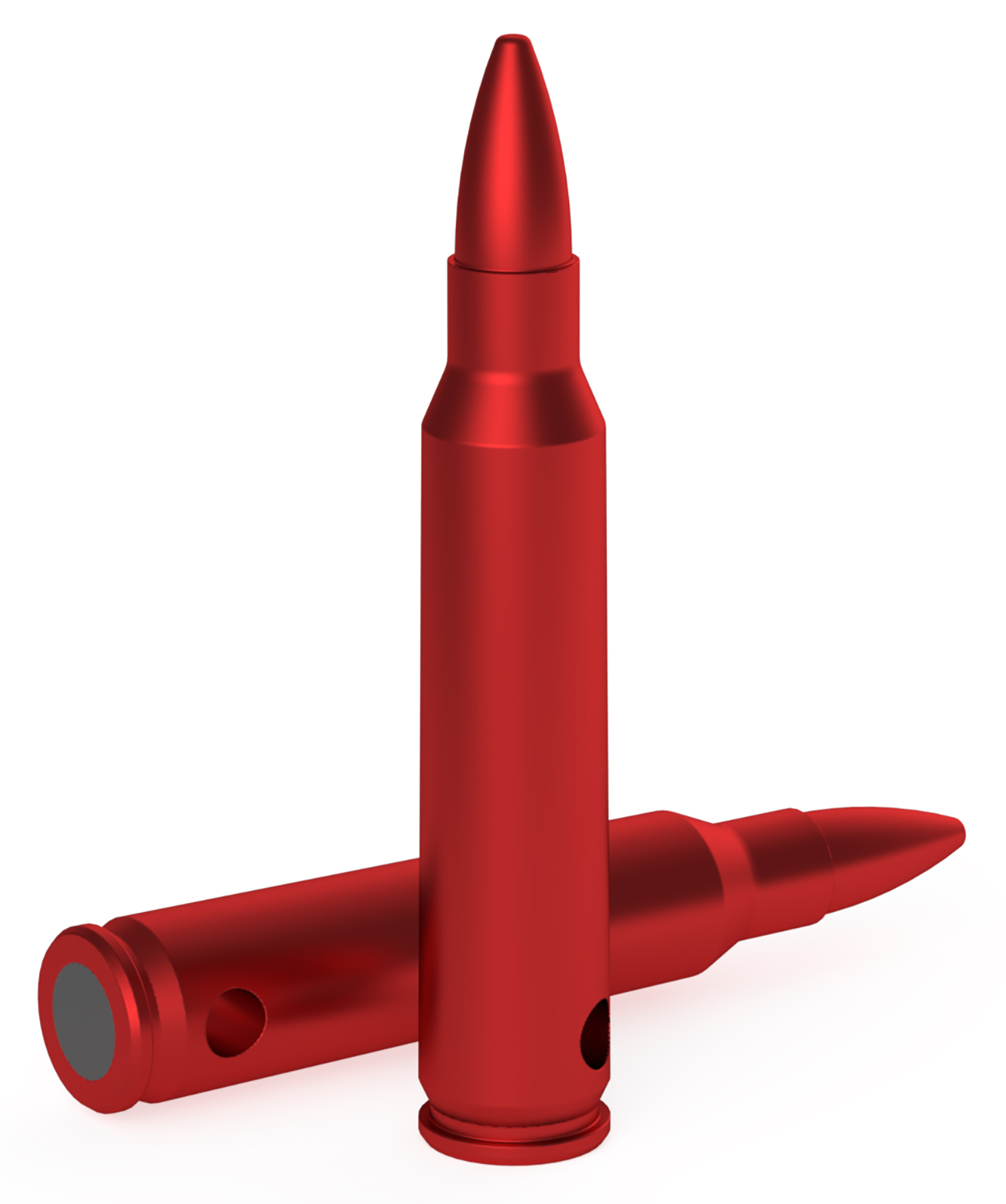 Red bullets arranged artistically on white background.