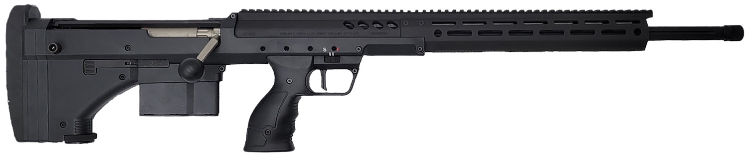 Side view of a modern rifle