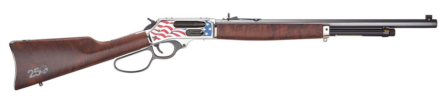 Wooden rifle with American flag design