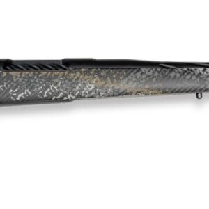 Modern rifle with a camouflaged design.