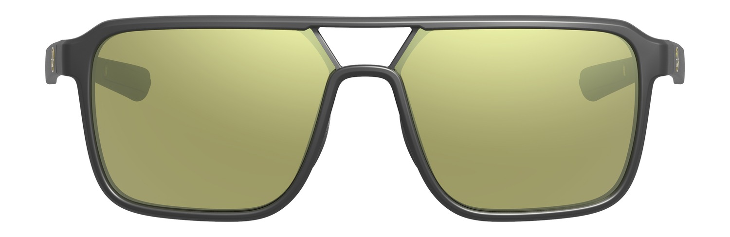 Stylish sunglasses with yellow-tinted lenses.