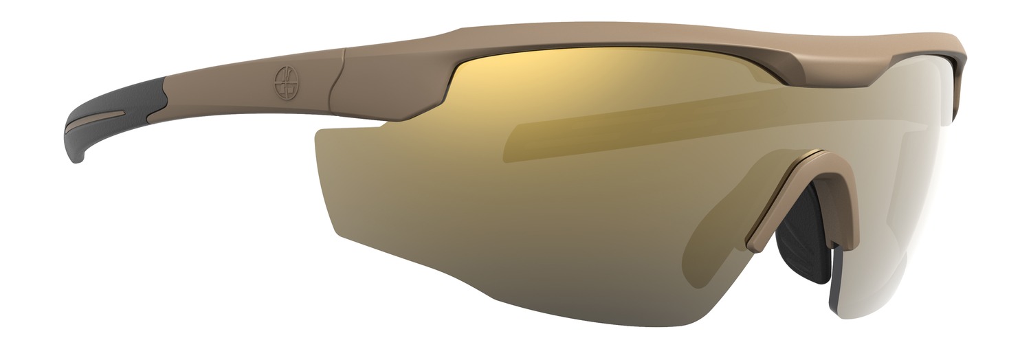 Stylish sports sunglasses with tinted lenses.