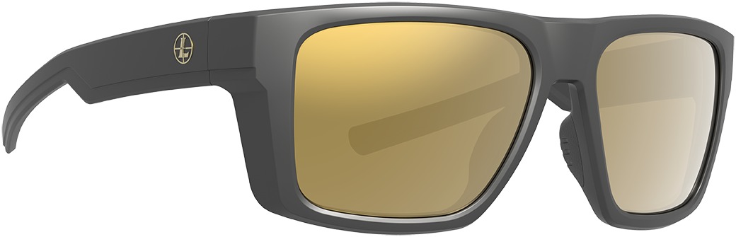 Stylish gray sunglasses with reflective lenses.
