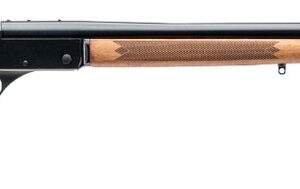 Side view of a wooden stock rifle
