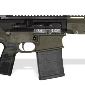 TALO exclusive black rifle with olive green finish