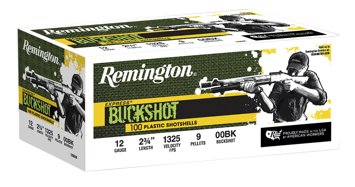 Box of Remington Express Buckshot shells, 12 gauge