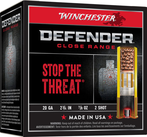 Winchester Defender Close Range shotgun ammunition package