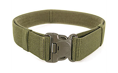 Olive green adjustable nylon belt with buckle