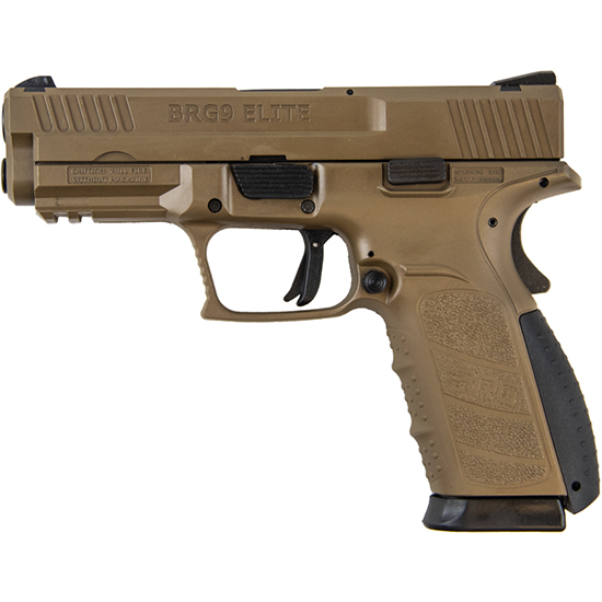 BRG9 Elite handgun in tan color