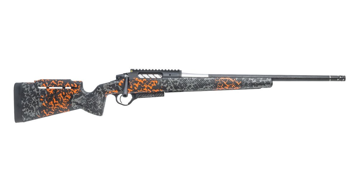 Modern rifle with a camo design