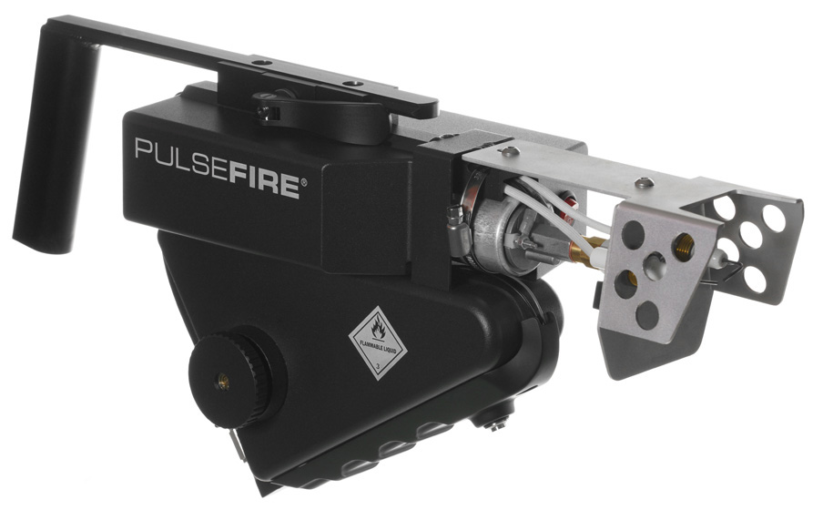 PULSEFIRE device for controlled flame effects.