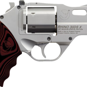 Chrome revolver with wooden grip design