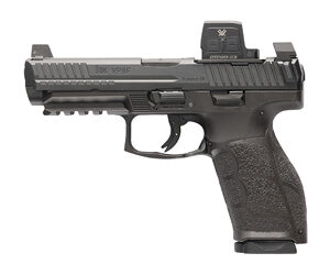 H&K VP9E pistol with red dot sight.